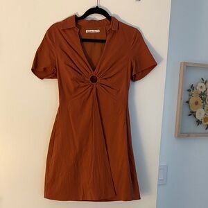 Abercrombie & Fitch Terracotta Ring Accent Mini Dress